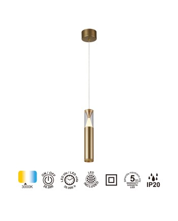 SPARK * COLGANTE 1L LED 7W - ORO PINTURA